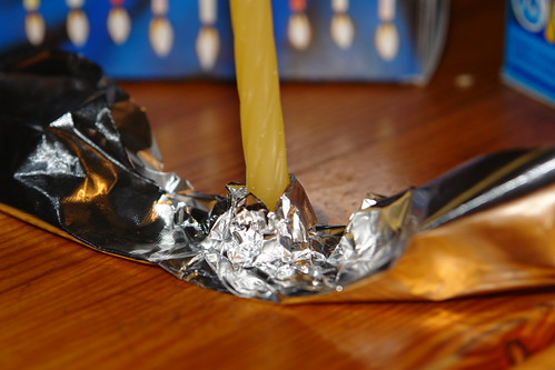 aluminum foil Menorah